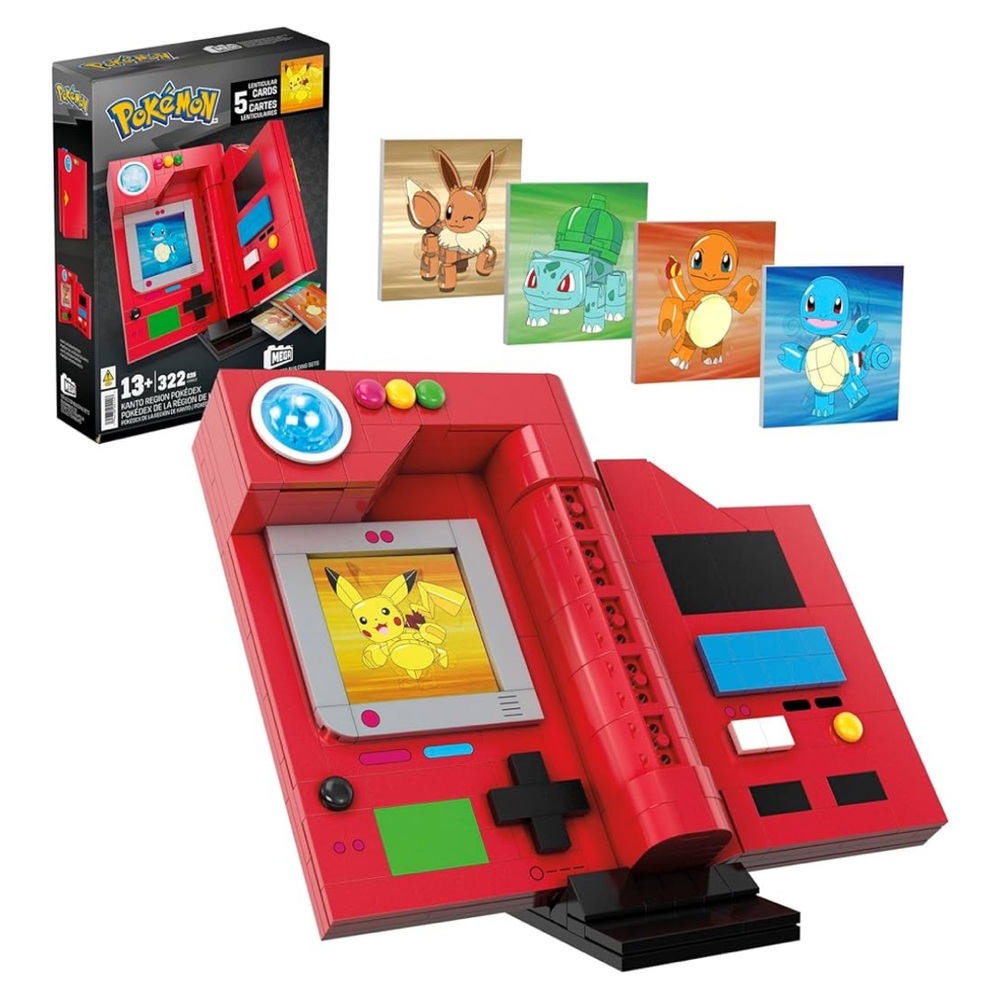 NWT Mega Pokemon HYM37 Kanto Region Pokedex 322pcs